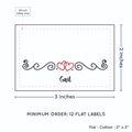 PPLR_HIDDEN_PRODUCT Double Heart Quote (2"x3" Cotton - 12 labels/set)