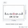 PPLR_HIDDEN_PRODUCT Double Heart Quote (2"x3" Cotton - 12 labels/set)