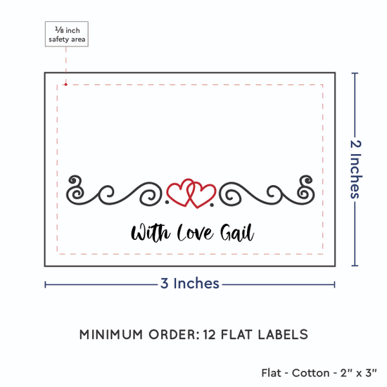 PPLR_HIDDEN_PRODUCT Double Heart Quote (2"x3" Cotton - 12 labels/set)