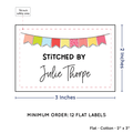 PPLR_HIDDEN_PRODUCT Colorful Banner (2"x3" Cotton - 12 labels/set)
