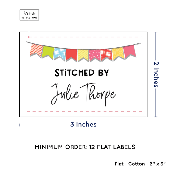 PPLR_HIDDEN_PRODUCT Colorful Banner (2"x3" Cotton - 12 labels/set)