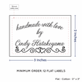 PPLR_HIDDEN_PRODUCT Double Heart Border (2"x3" Cotton - 12 labels/set)