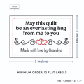 PPLR_HIDDEN_PRODUCT Double Heart Quote (2"x3" Cotton - 12 labels/set)