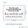 PPLR_HIDDEN_PRODUCT Double Heart Quote (2"x3" Cotton - 12 labels/set)