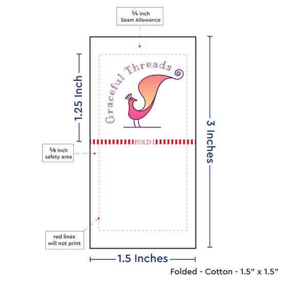 PPLR_HIDDEN_PRODUCT Print Your Logo or Image on FOLDED Cotton Tags
