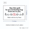 PPLR_HIDDEN_PRODUCT Double Heart Quote (2"x3" Cotton - 12 labels/set)