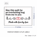 PPLR_HIDDEN_PRODUCT Double Heart Quote (2"x3" Cotton - 12 labels/set)