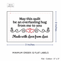 PPLR_HIDDEN_PRODUCT Double Heart Quote (2"x3" Cotton - 12 labels/set)