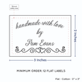 PPLR_HIDDEN_PRODUCT Double Heart Border (2"x3" Cotton - 12 labels/set)