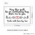 PPLR_HIDDEN_PRODUCT Double Heart Quote (2"x3" Cotton - 12 labels/set)