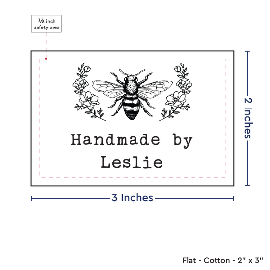 PPLR_HIDDEN_PRODUCT Floral Bee (2"x3"-Cotton)