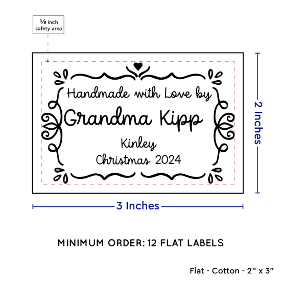 PPLR_HIDDEN_PRODUCT Swirl Accent Border (2"x3" Cotton - 12 labels/set)