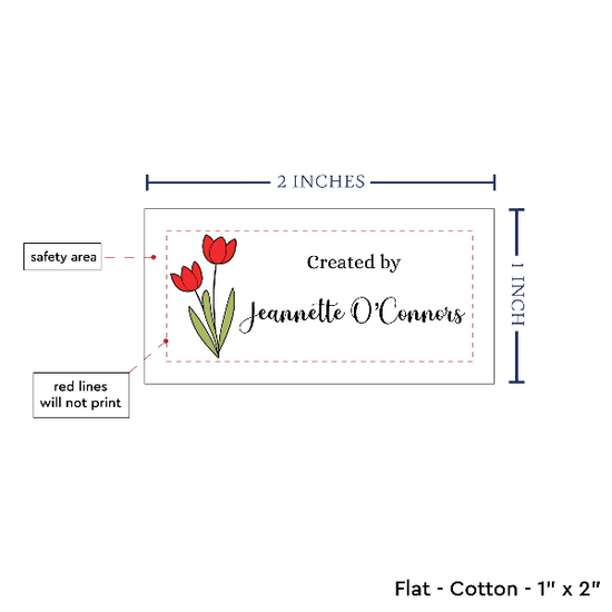 PPLR_HIDDEN_PRODUCT Spring Tulips (2"x1"-Cotton)