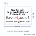 PPLR_HIDDEN_PRODUCT Double Heart Quote (2"x3" Cotton - 12 labels/set)