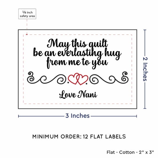 PPLR_HIDDEN_PRODUCT Double Heart Quote (2"x3" Cotton - 12 labels/set)