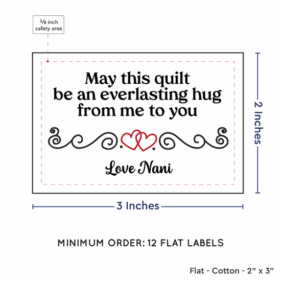PPLR_HIDDEN_PRODUCT Double Heart Quote (2"x3" Cotton - 12 labels/set)