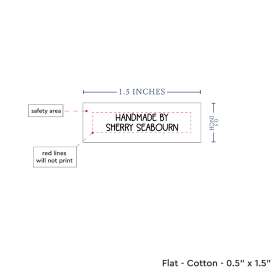 PPLR_HIDDEN_PRODUCT Two Line Tiny Labels (0.5"x1.5"-Cotton)