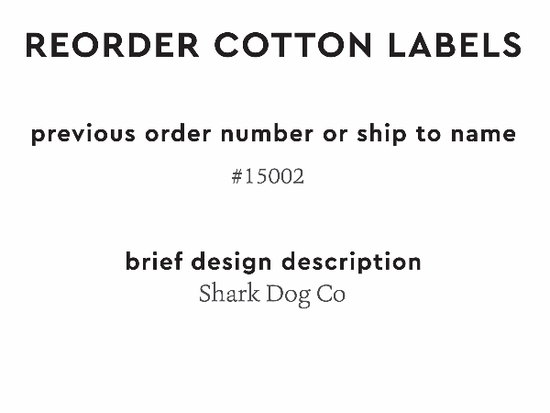 PPLR_HIDDEN_PRODUCT Reorder Previous Label Design - COTTON