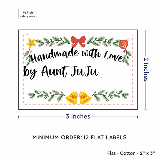 PPLR_HIDDEN_PRODUCT Holiday Bells (2"x3" Cotton - 12 labels/set)
