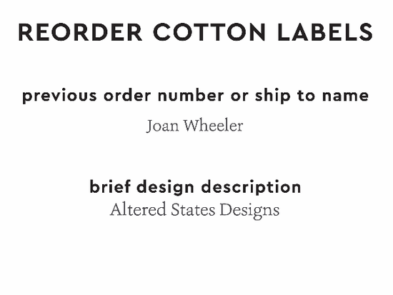 PPLR_HIDDEN_PRODUCT Reorder Previous Label Design - COTTON