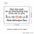 PPLR_HIDDEN_PRODUCT Double Heart Quote (2"x3" Cotton - 12 labels/set)