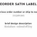 PPLR_HIDDEN_PRODUCT Reorder Previous Label Design - SATIN