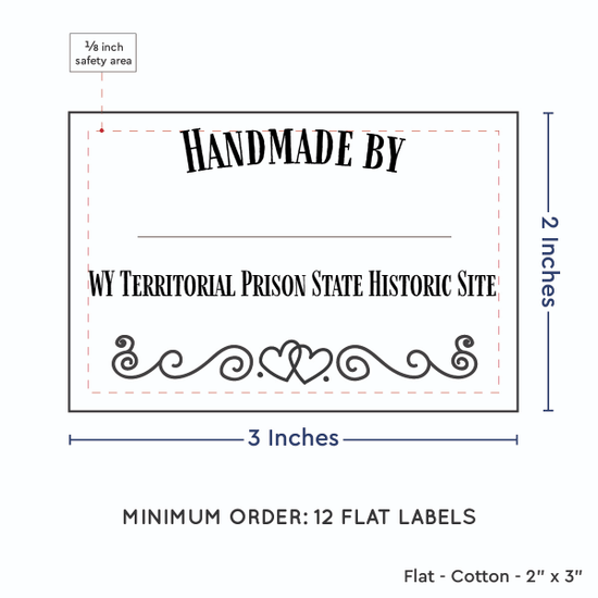 PPLR_HIDDEN_PRODUCT Double heart border with Fill in Blanks (2"x3" Cotton - 12 labels/set)