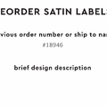 PPLR_HIDDEN_PRODUCT Reorder Previous Label Design - SATIN