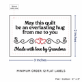 PPLR_HIDDEN_PRODUCT Double Heart Quote (2"x3" Cotton - 12 labels/set)