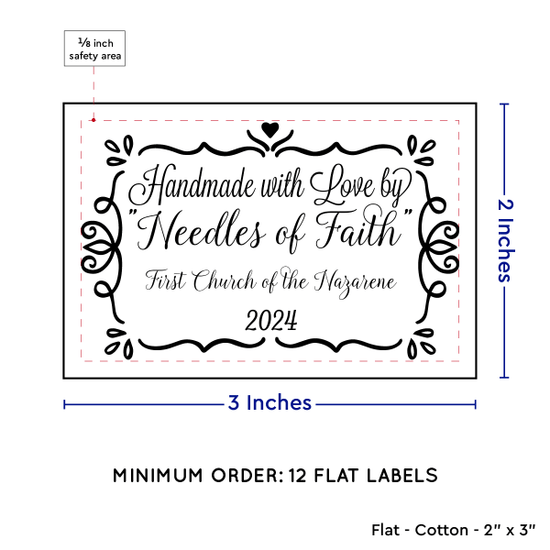 PPLR_HIDDEN_PRODUCT Swirl Accent Border (2"x3" Cotton - 12 labels/set)