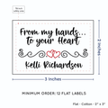 PPLR_HIDDEN_PRODUCT Double Heart Quote (2"x3" Cotton - 12 labels/set)