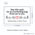 PPLR_HIDDEN_PRODUCT Double Heart Quote (2"x3" Cotton - 12 labels/set)