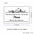 PPLR_HIDDEN_PRODUCT Winter Bird (2"x3" Cotton - 12 labels/set)