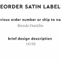 PPLR_HIDDEN_PRODUCT Reorder Previous Label Design - SATIN