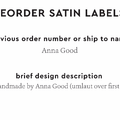 PPLR_HIDDEN_PRODUCT Reorder Previous Label Design - SATIN