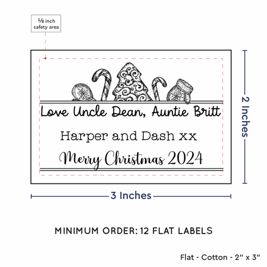 PPLR_HIDDEN_PRODUCT Holiday Treats (2"x3" Cotton - 12 labels/set)