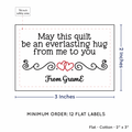 PPLR_HIDDEN_PRODUCT Double Heart Quote (2"x3" Cotton - 12 labels/set)