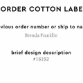 PPLR_HIDDEN_PRODUCT Reorder Previous Label Design - COTTON