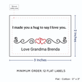 PPLR_HIDDEN_PRODUCT Double Heart Quote (2"x3" Cotton - 12 labels/set)