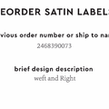 PPLR_HIDDEN_PRODUCT Reorder Previous Label Design - SATIN
