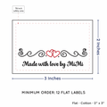 PPLR_HIDDEN_PRODUCT Double Heart Quote (2"x3" Cotton - 12 labels/set)