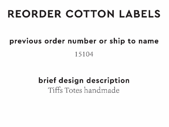 PPLR_HIDDEN_PRODUCT Reorder Previous Label Design - COTTON