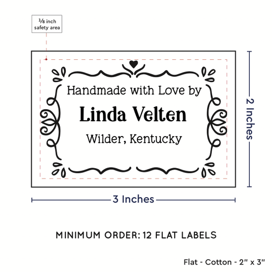 PPLR_HIDDEN_PRODUCT Swirl Accent Border (2"x3" Cotton - 12 labels/set)