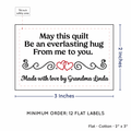 PPLR_HIDDEN_PRODUCT Double Heart Quote (2"x3" Cotton - 12 labels/set)