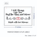PPLR_HIDDEN_PRODUCT Double Heart Quote (2"x3" Cotton - 12 labels/set)