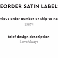 PPLR_HIDDEN_PRODUCT Reorder Previous Label Design - SATIN