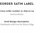 PPLR_HIDDEN_PRODUCT Reorder Previous Label Design - SATIN