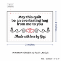PPLR_HIDDEN_PRODUCT Double Heart Quote (2"x3" Cotton - 12 labels/set)