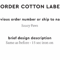 PPLR_HIDDEN_PRODUCT Reorder Previous Label Design - COTTON