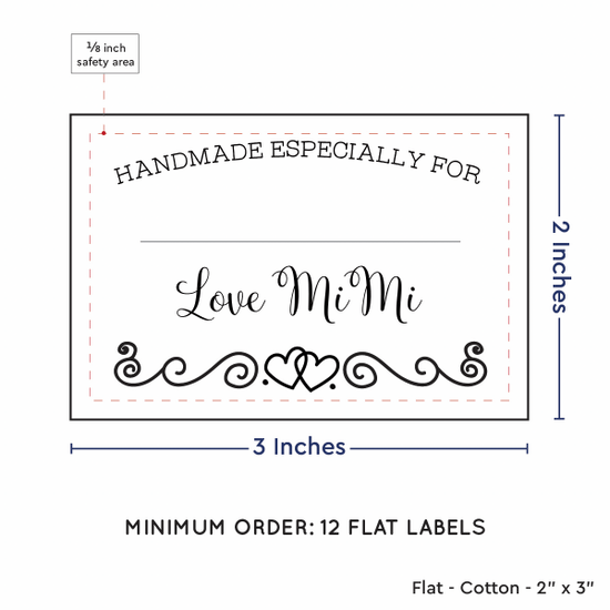 PPLR_HIDDEN_PRODUCT Double heart border with Fill in Blanks (2"x3" Cotton - 12 labels/set)